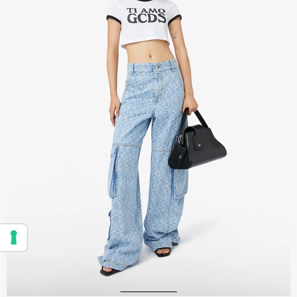 GCDS MONOGRAM DENIM ULTRACARGO